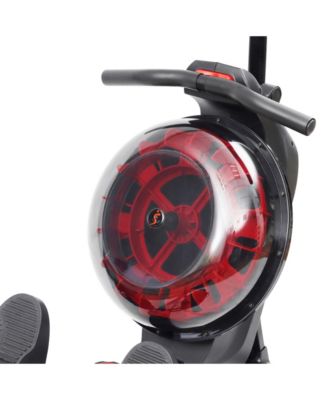 Hydro + Dual Resistance Smart Magnetic Water Rowing Machine, Black