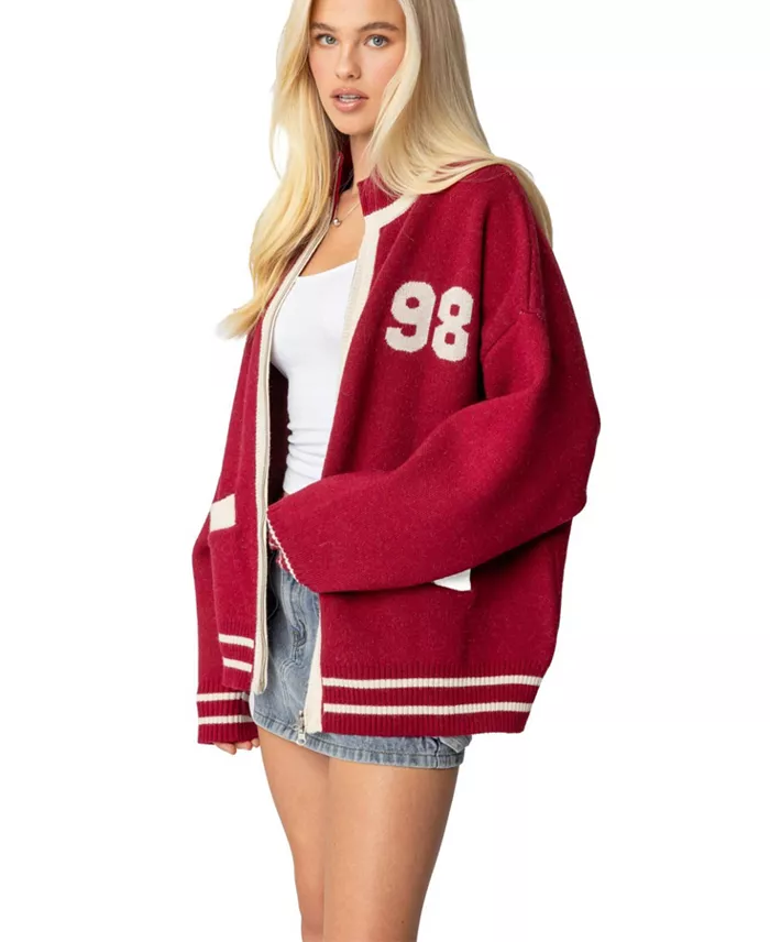 Women's 98 Varsity Zip Up Sweater - thumbnail 2