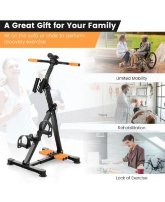 Adjustable LCD Pedal Exercise Bike with Massage