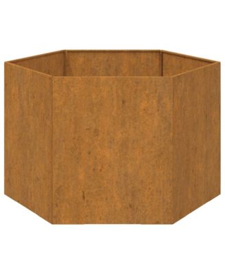 Planter Rusty Corten steel Medium Decorative Inlays Planter