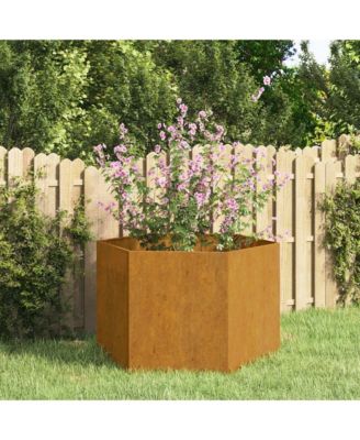 Planter Rusty Corten steel Medium Decorative Inlays Planter