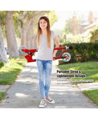 Folding Aluminum Kids Kick Scooter with LED Lights