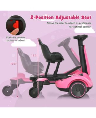 6V Kids Ride on Drift Car with 360° Spin and 2 Adjustable Heights