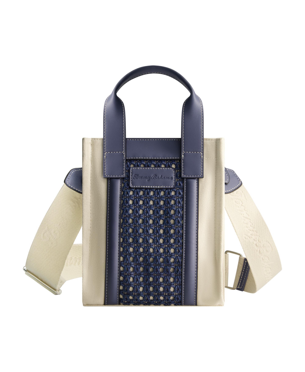 Woven North-South Tote - Brown