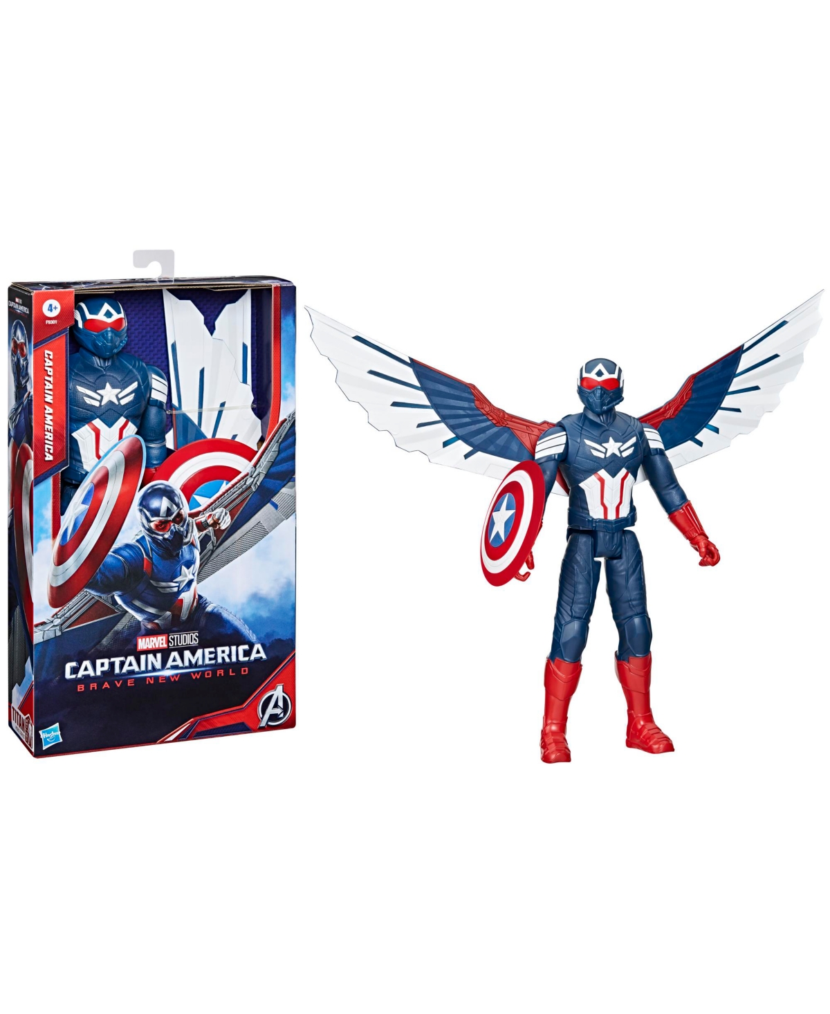Marvel Studios Titan Hero Series Deluxe Captain America Action Figure In No Color