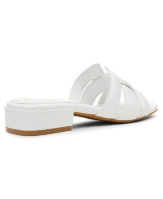 Women's Loyal Square Toe Slide Flat Sandals