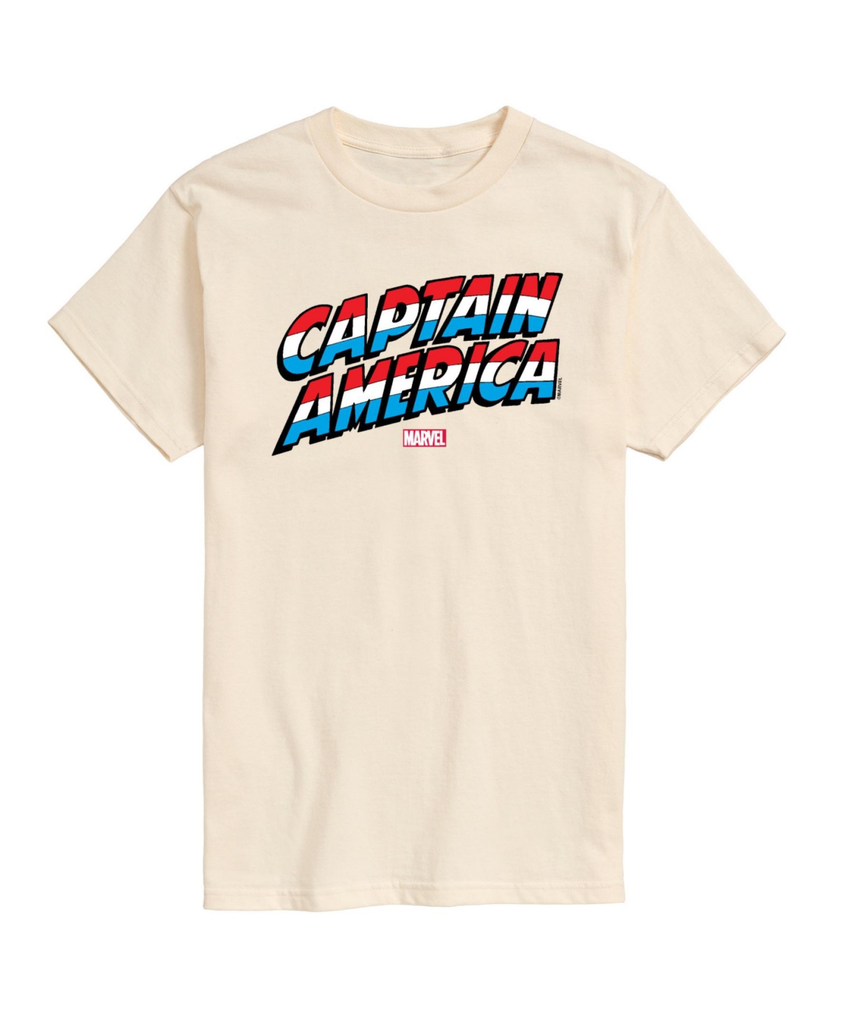 Airwaves Men's Captain America Short Sleeve T-shirt In Neutral