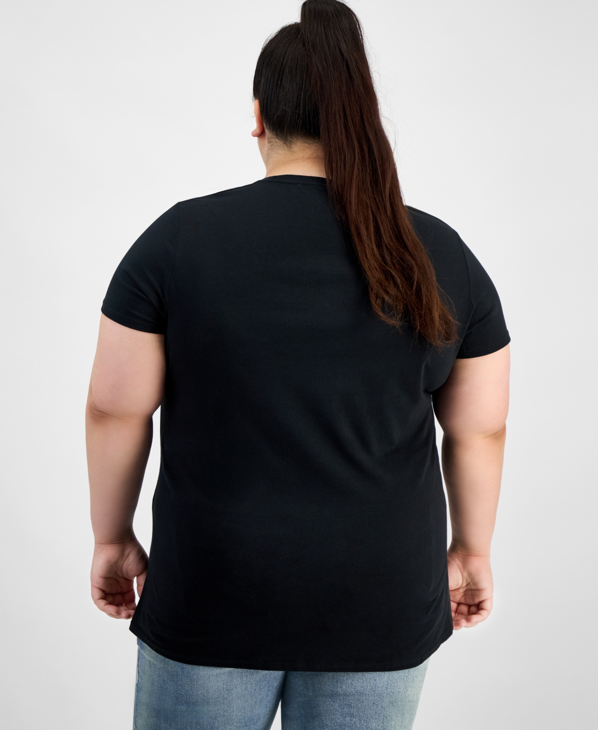 Hybrid Apparel Trendy Plus Size Aapi Amplify Voices Graphic Tee In Black