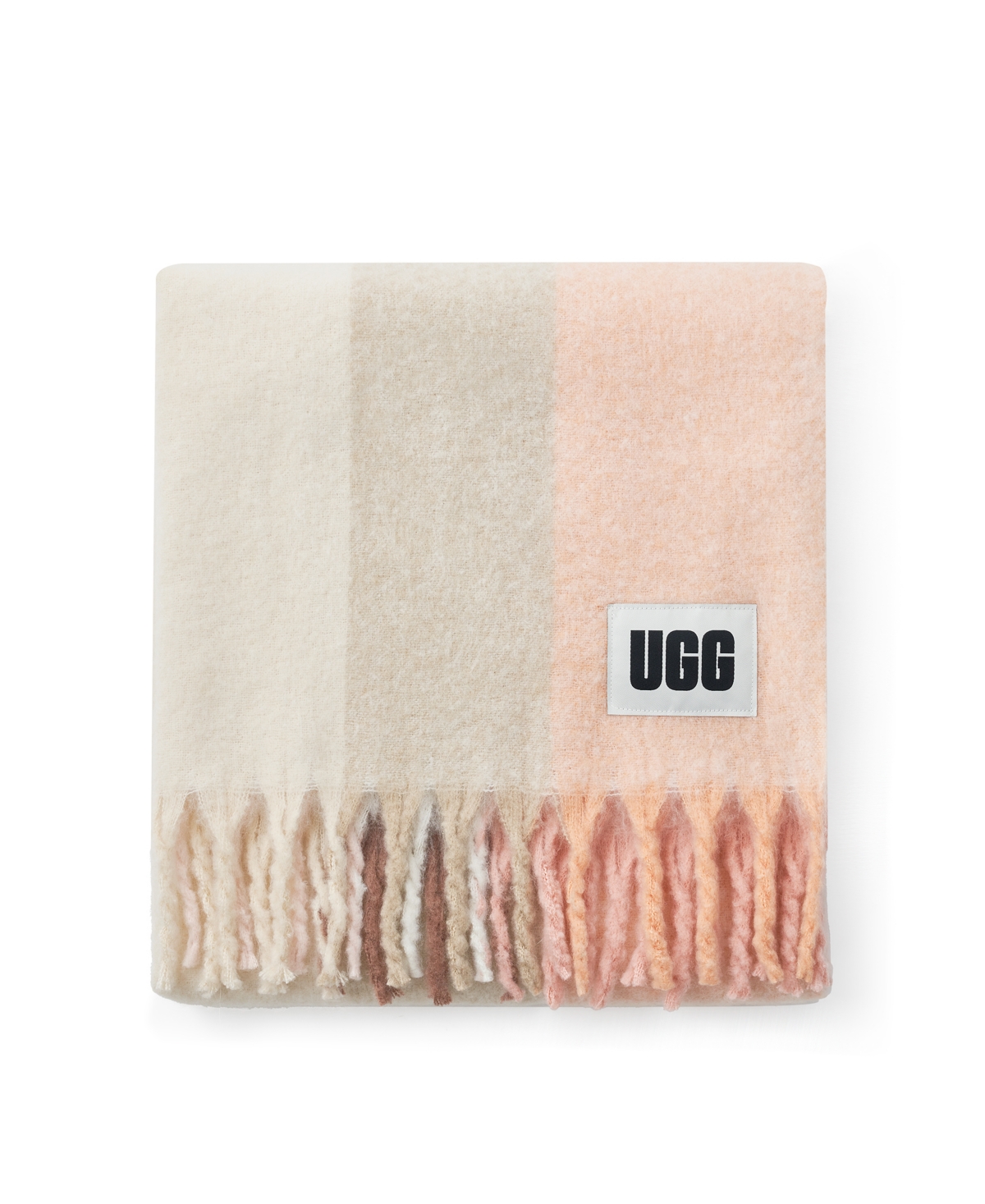 UGG CALYX STRIPE FAUX MOHAIR THROW, 50" X 70" 
