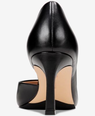 Women's Valorr Peep Toe d'Orsay Leather Pumps, Created for Macy's