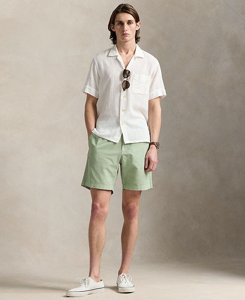 alfani Polo Ralph Lauren Men's 8-Inch Polo Prepster Mineral-Dyed Shorts Men's Fashion & Accessories