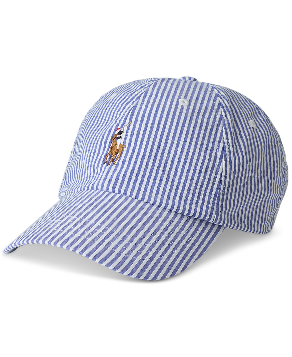 Мужские Polo Ralph Lauren Men's Seersucker Ball Cap — фото 1
