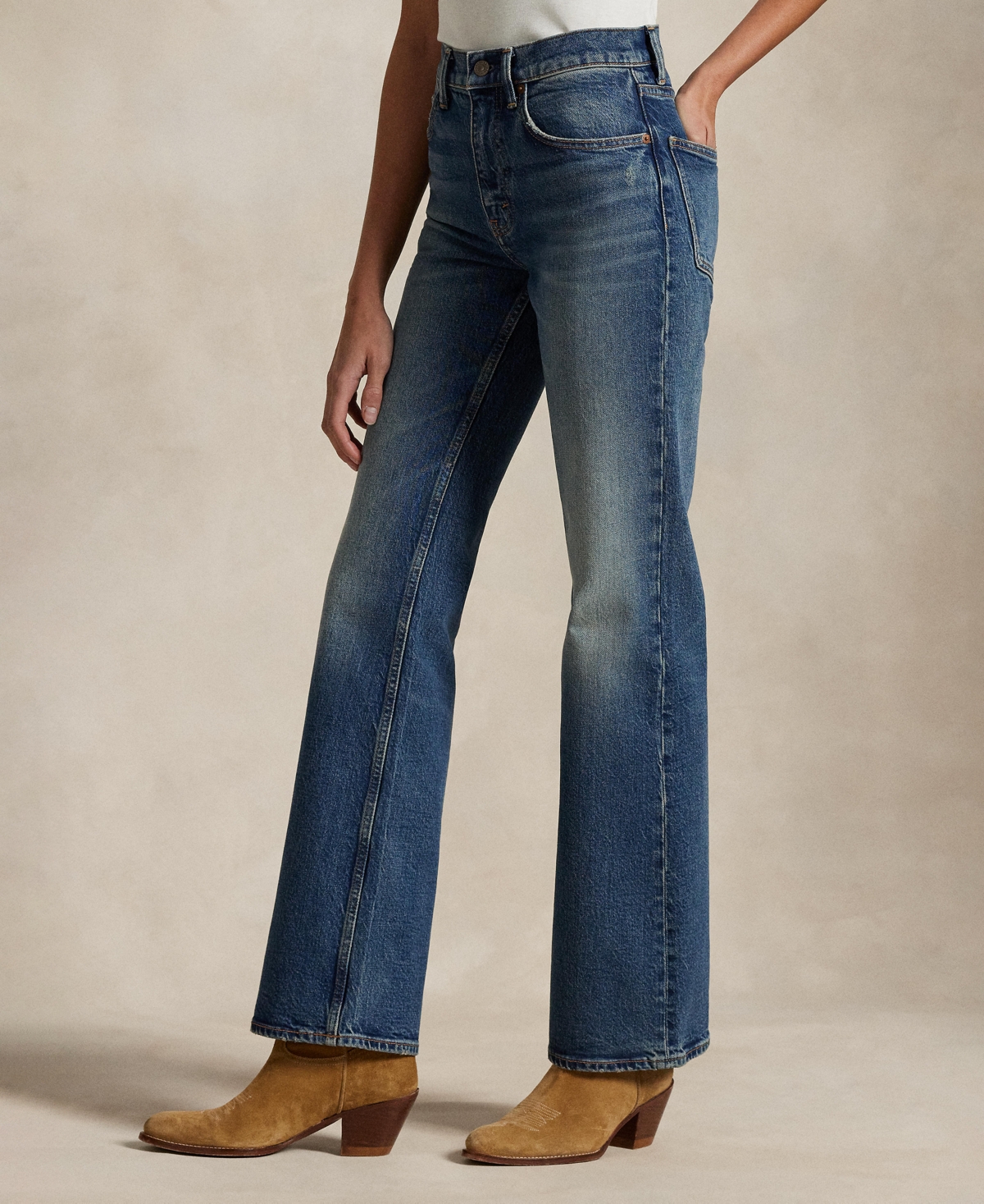 POLO RALPH LAUREN WOMEN'S BOOT JEANS 