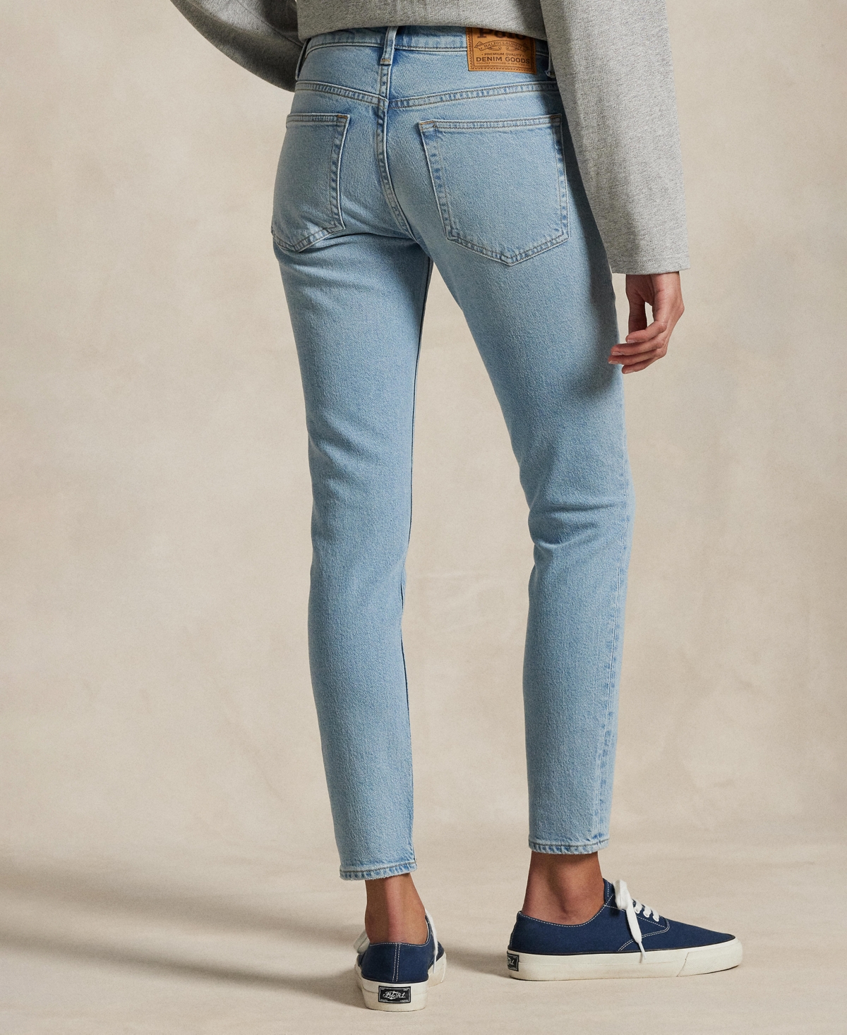 POLO RALPH LAUREN WOMEN'S MID-RISE SUPER-SLIM JEANS 
