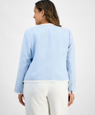 Plus Size Boucle Blazer