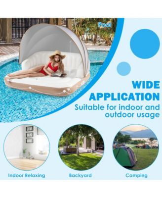 Inflatable Pool Float Lounge Swimming Raft