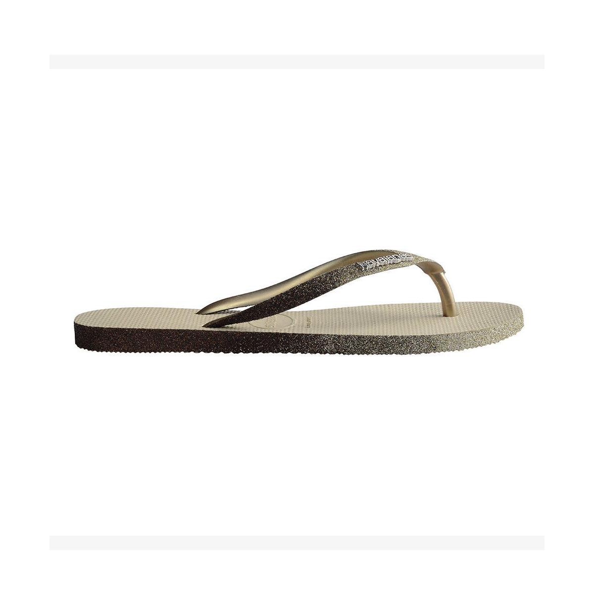 HAVAIANAS WOMEN'S SLIM SPARKLE SLIP ON SANDALS 