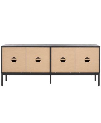 Particle Board/MDF/Iron 29.21'' Lylia 4 Door Media Stand