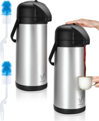 VONDIOR Insulated Stainless Steel Thermal Coffee Carafe Dispenser 2-Pack  102 oz - Macy's