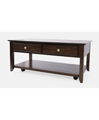 Modern Espresso Four Drawer 44" Coffee Table