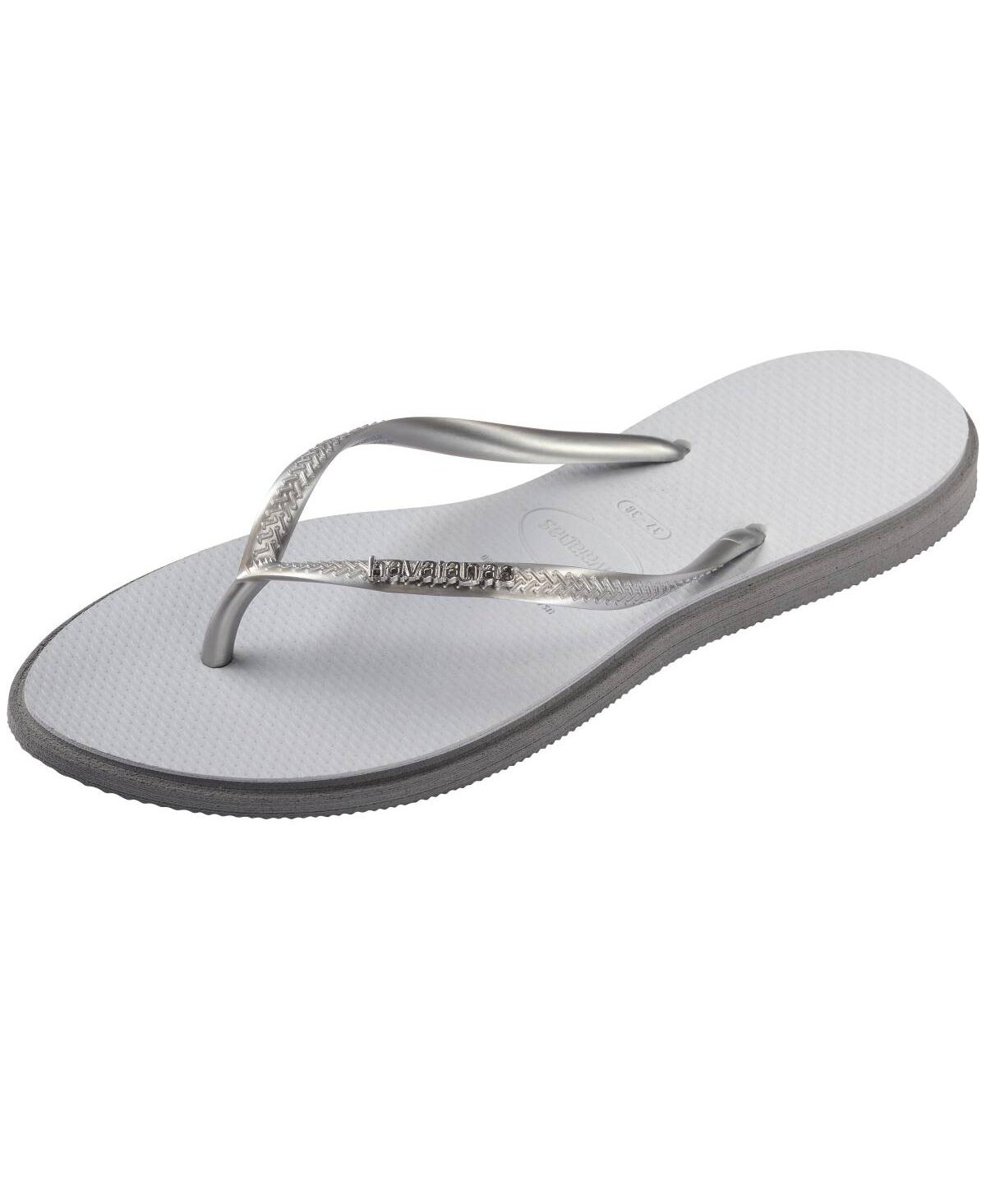 Havaianas Women's Slim Point Round Toe Sandals In Gray