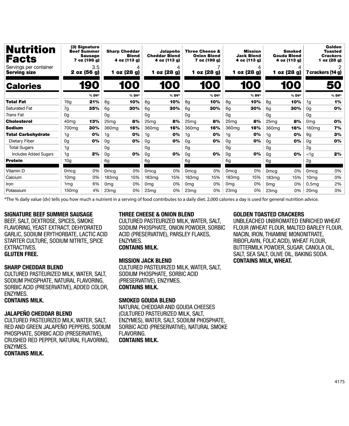 Hickory Farms Deluxe Valentine's Day Savory Snacks Gift Box, 9 Pieces