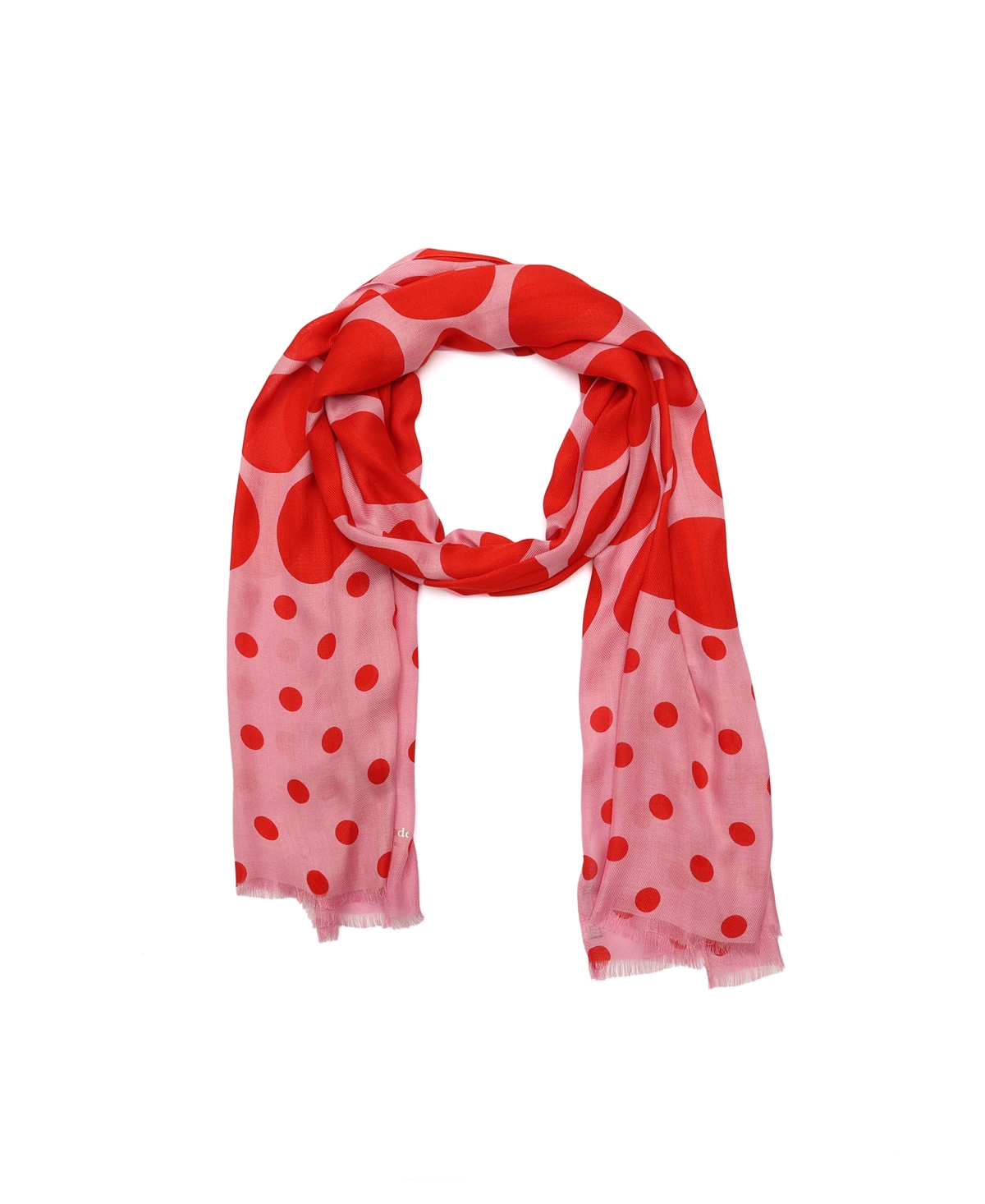 Women's Seasonless Dot Oblong Scarf - Classic Red Surf Pink