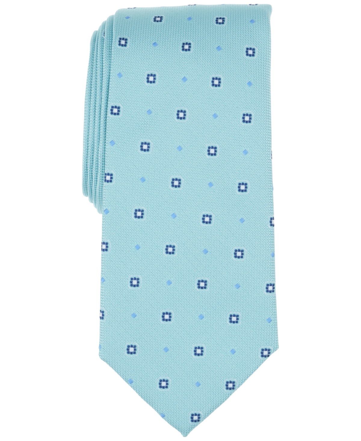 Men's Trotts Medallion Tie, Exclusively at Macy's - Aqua