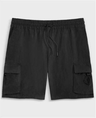 Men's Relaxed-Fit Crinkled 7" Cargo Shorts, Exclusively at Macy's 