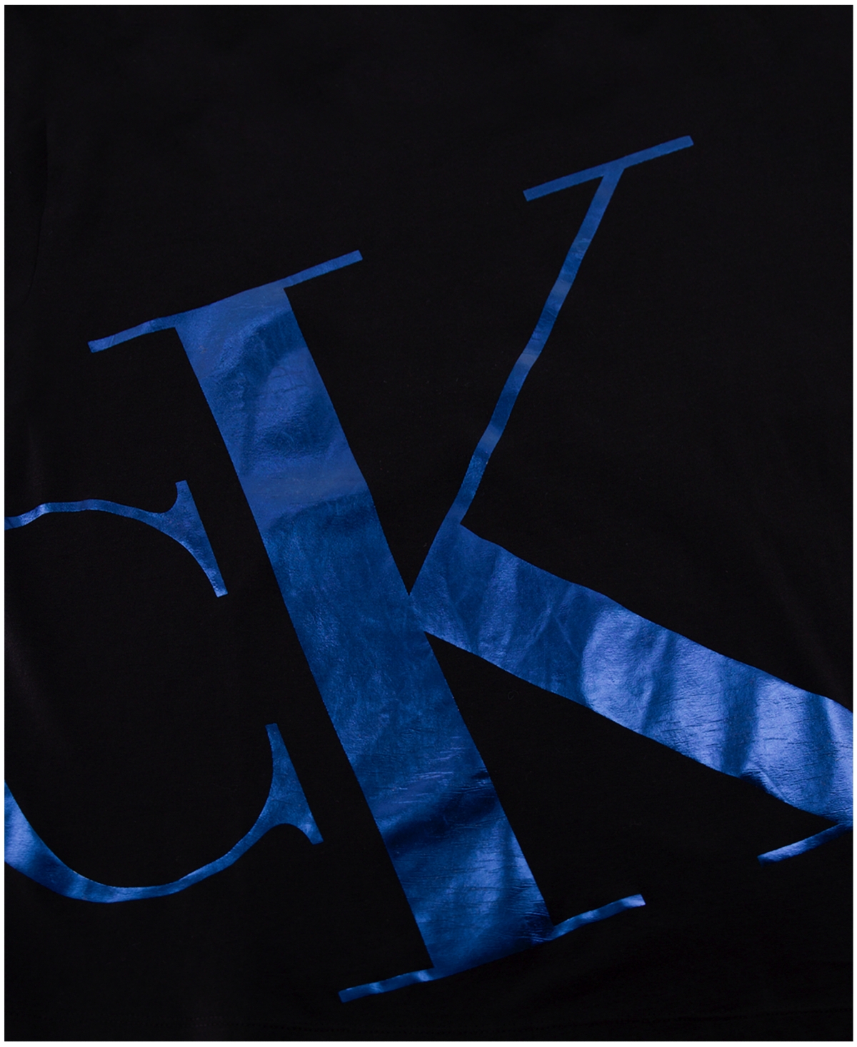 Calvin Klein Big Boys Giant Foil Ck Short Sleeve T-shirt In Black