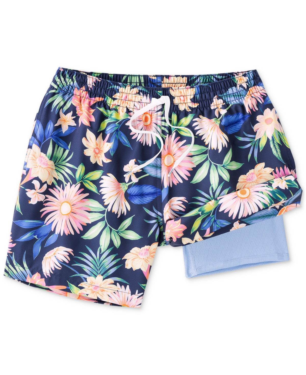 Men's Big Bloomers Floral Pattern 5.5" Swimsuit - Navy