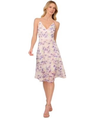 Women's Printed Embellished-Strap Dress