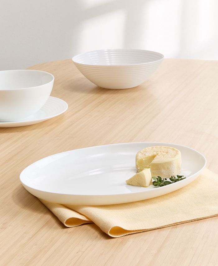 Opal Glass Coupe Serving Platter