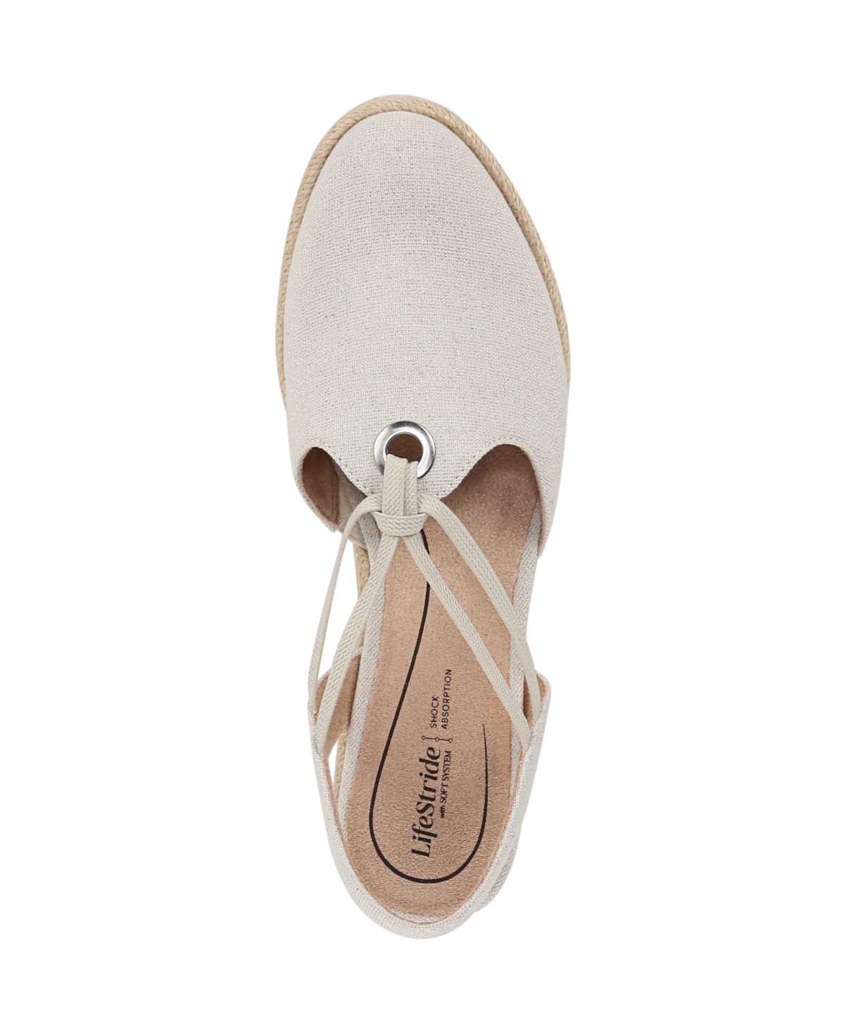 LIFESTRIDE WOMEN'S KENNEDY CLOSED ALMOND TOE WEDGE ESPADRILLES 