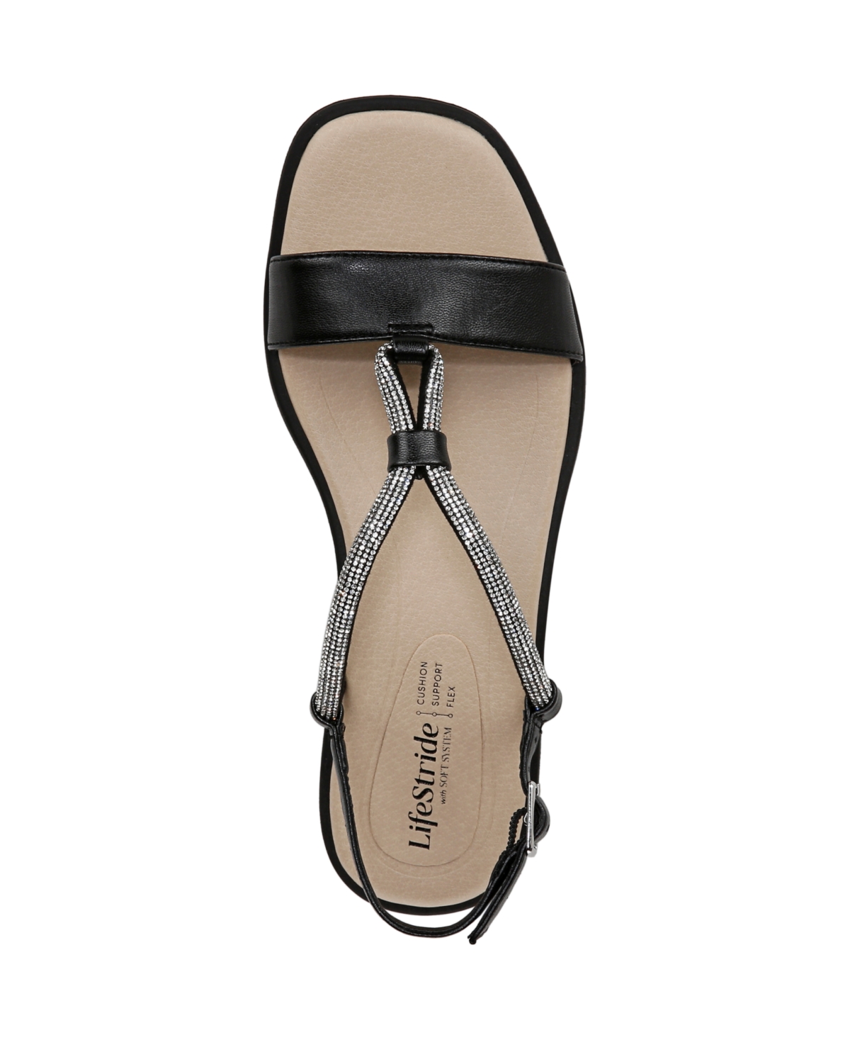 LIFESTRIDE WOMEN'S RADIANT SQUARE OPEN TOE SLINGBACK DRESS SANDALS 