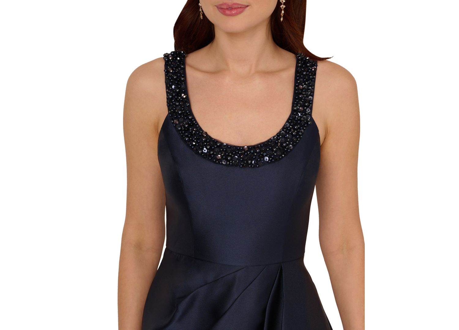 Women's Embellished-Neck Sleeveless Gown