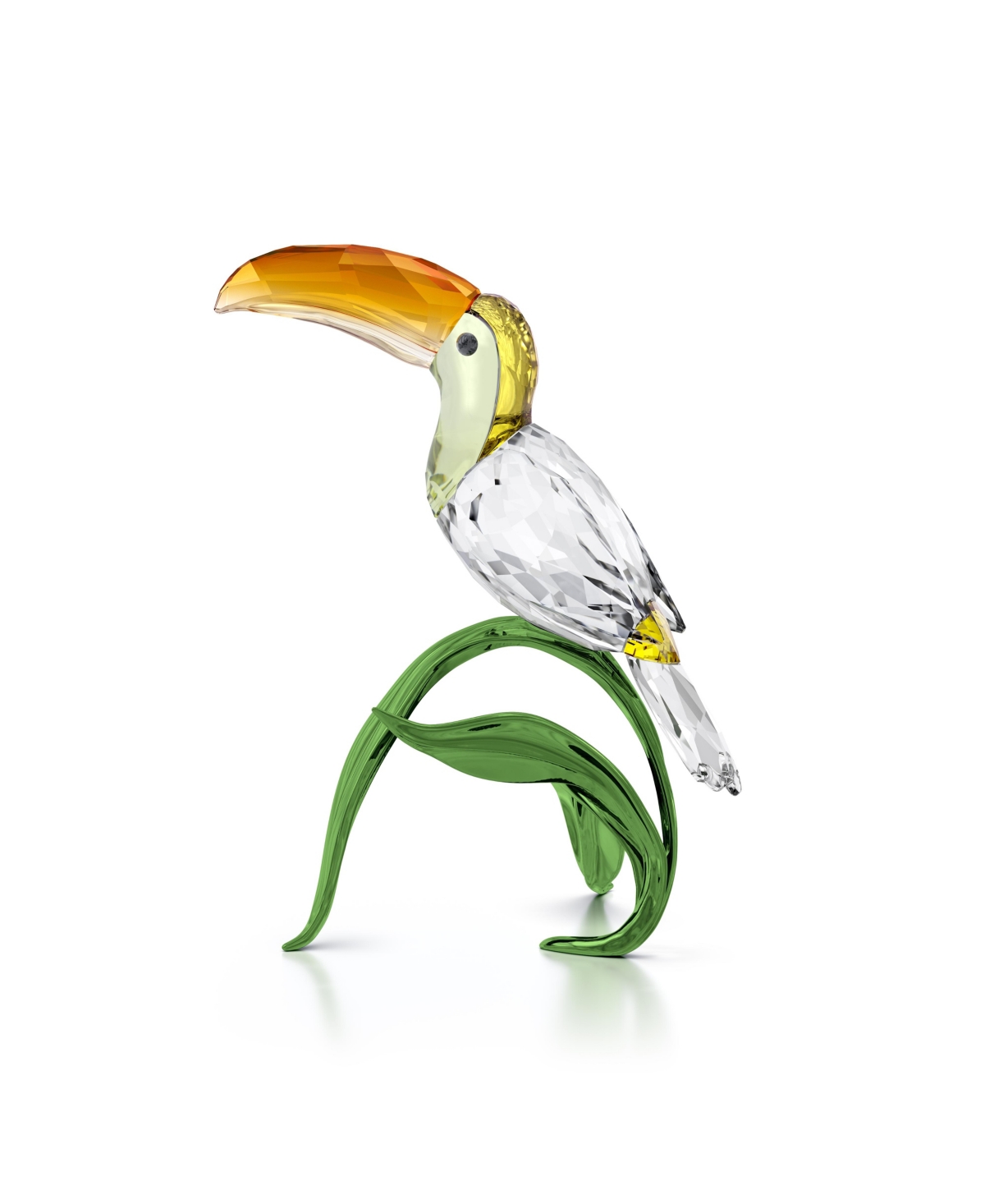Swarovski Idyllia Toucan Figurine In Orange