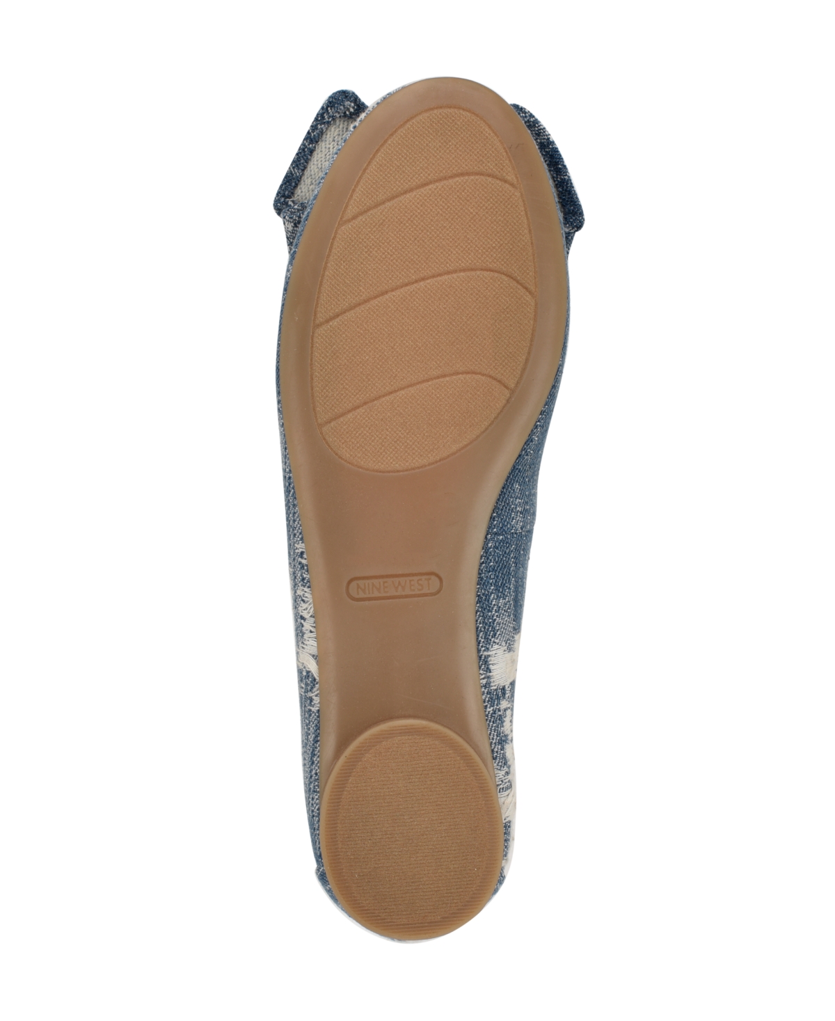 Nine West Women's Veronika Slip-on Casual Ballet Flats In Blue Denim