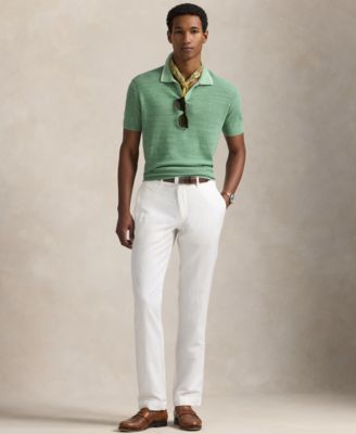 Men's Textured Cotton-Linen Sweater