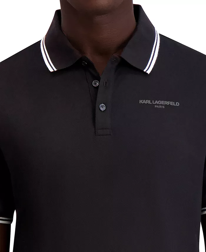 Men's Regular-Fit Tipped Polo Shirt - thumbnail 3