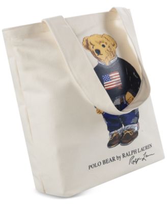 ★SALE!!!★【Polo Ralph Lauren】★Canvas Polo Bear Bag★ Canvas Small Polo Bear Tote