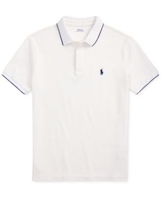 Men's Classic-Fit Stretch Oxford Mesh Polo