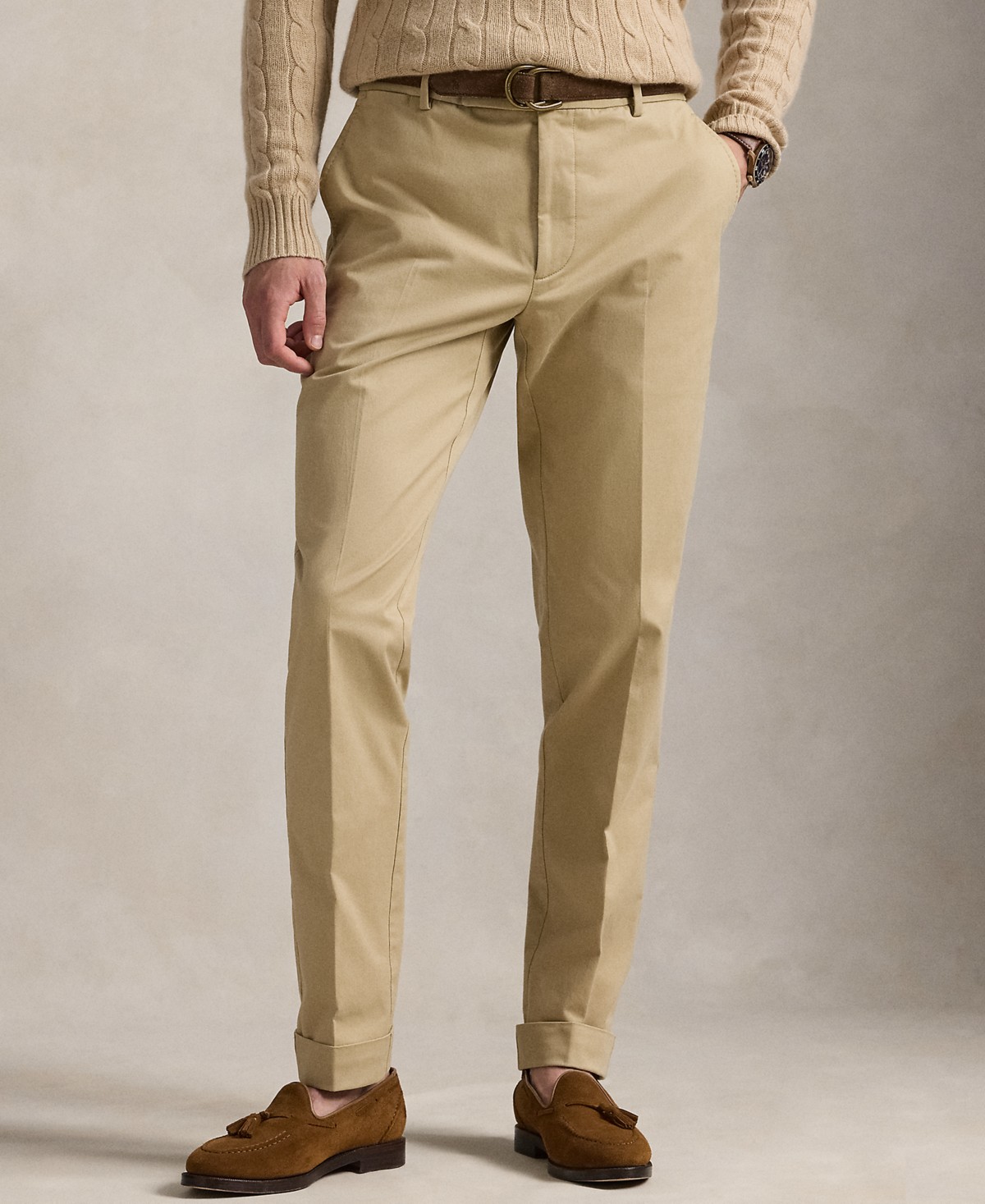 Мужские Polo Ralph Lauren Men's Stretch Chino Suit Trousers — фото 1