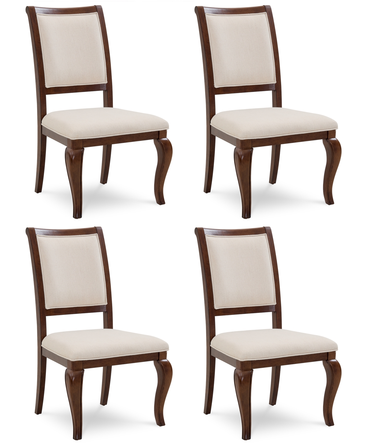 Macy's Nelman 4-pc. Dining Side Chair Set, Created For  In Brown