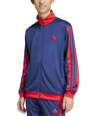 adidas - Men's Regular-Fit 3-Stripes Colorblocked Tricot Track Jacket