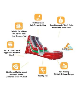 Commercial Grade Water Slide with Splash Pool (with Blower)