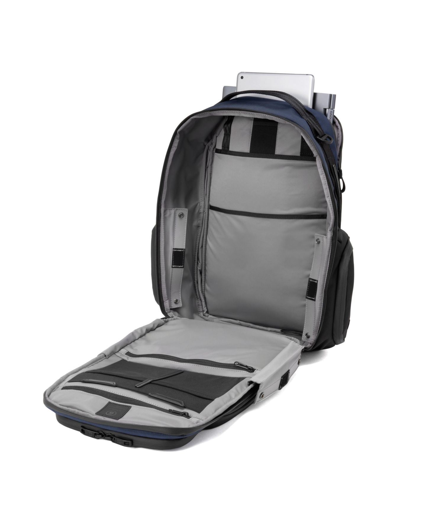 Рюкзак Travelpro Altitude Large Expandable Travel Laptop, цвет: Тёмно-синий — фото 4