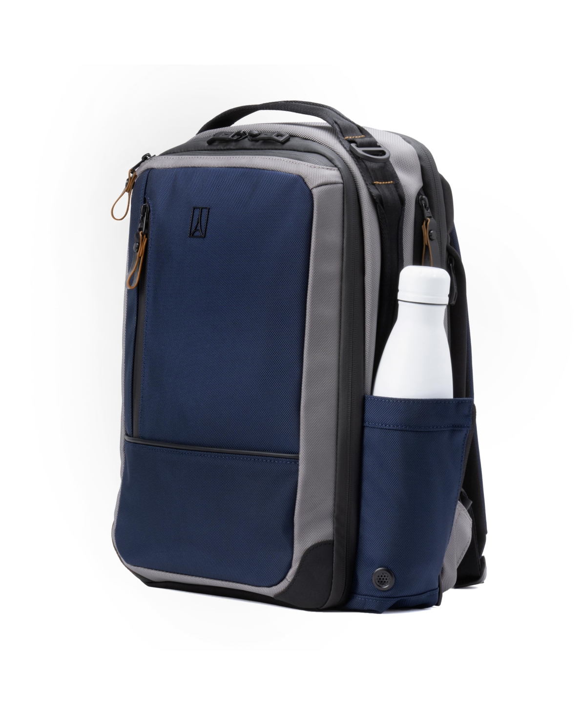 Travelpro Altitude Slim Expandable Laptop Backpack In Stellar Navy,gray