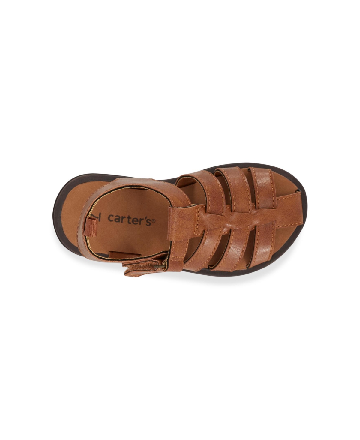 Carter's Toddler Boys Theo Hook And Loop Sandal In Brown
