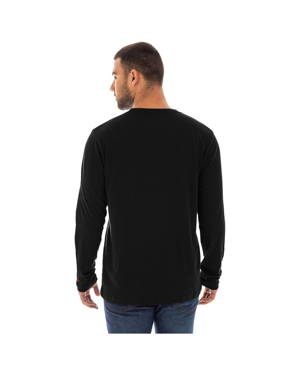 NEW ERA MEN'S BLACK DETROIT PISTONS 2024/25 CITY EDITION LONG SLEEVE T-SHIRT 